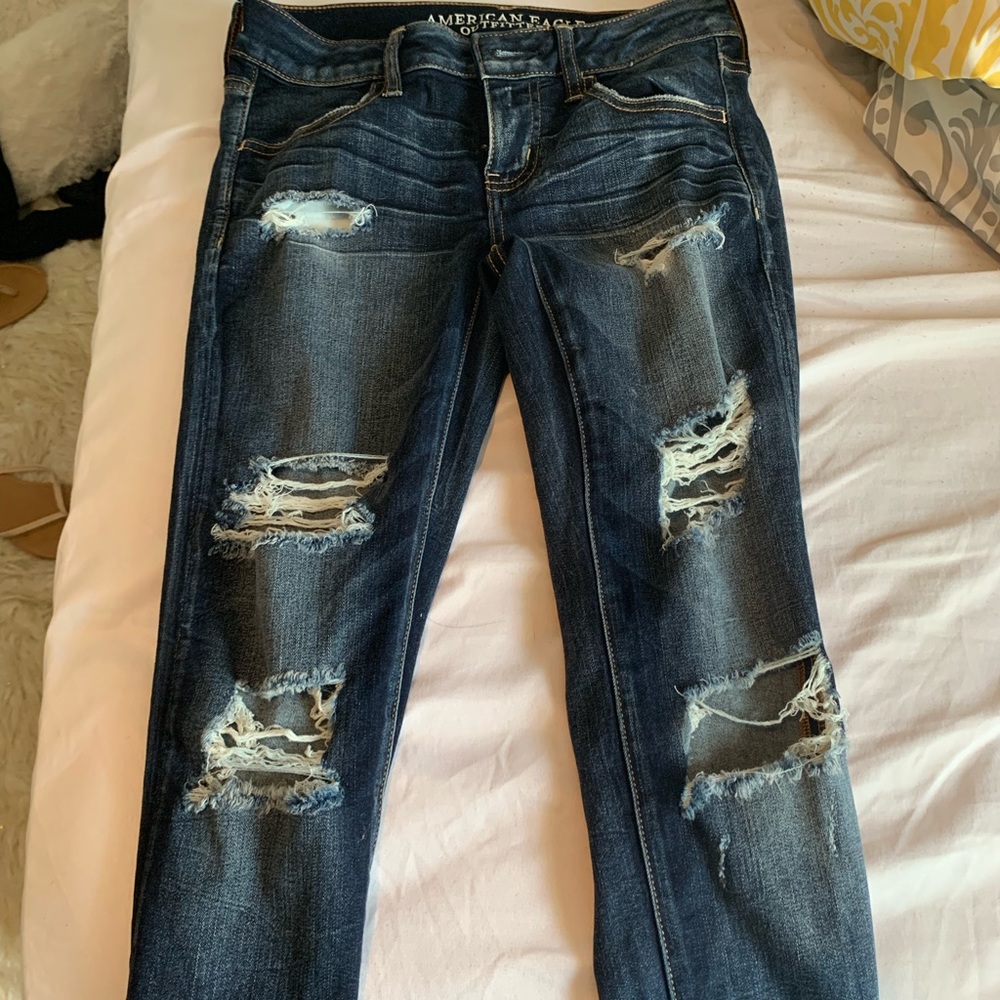 American Eagle ripped jeans
